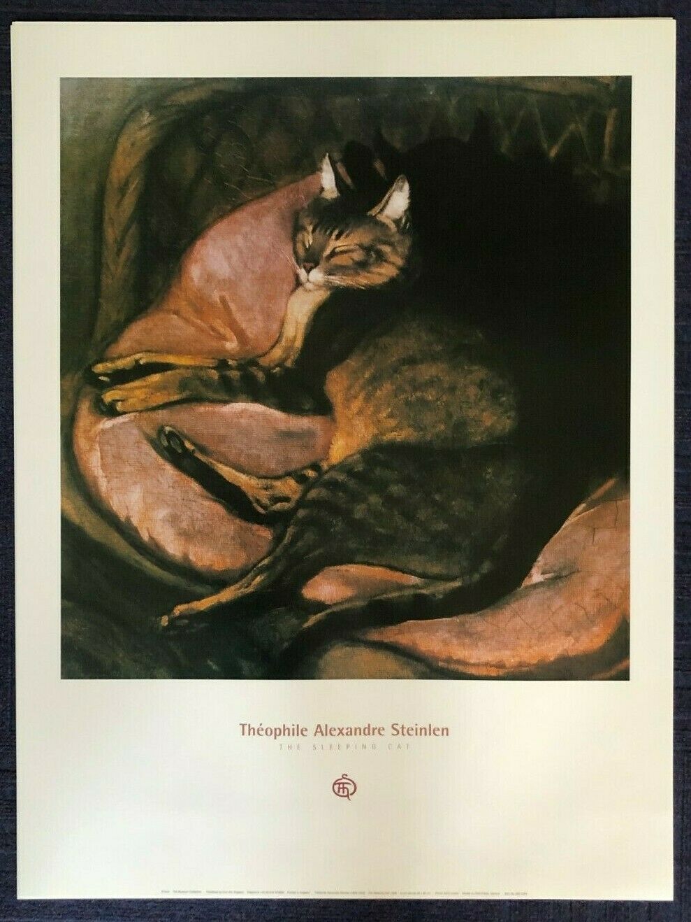 The Sleeping Cat by Theophile Alexandre Steinlen (60cm x 80cm)