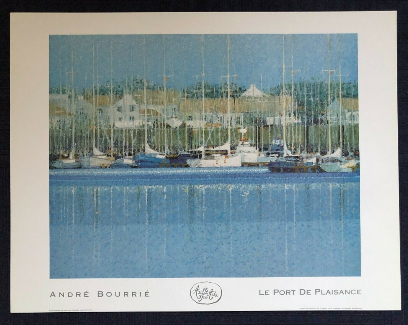 Bateuz a Quai by Andre Bourrie (66cm x 81.5cm)