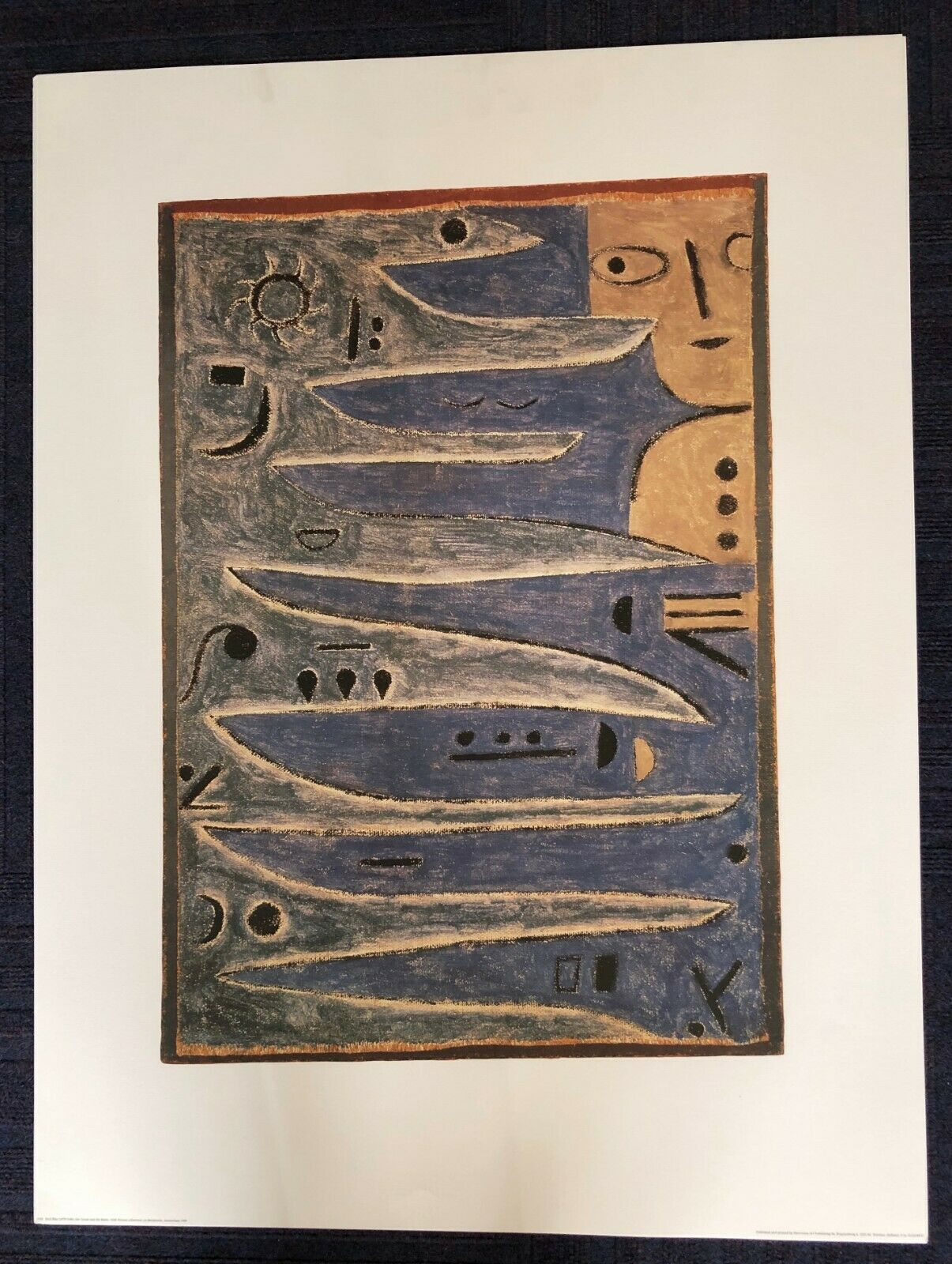 Der Graue und die Kuste by Paul Klee (60cm x 79.5cm)