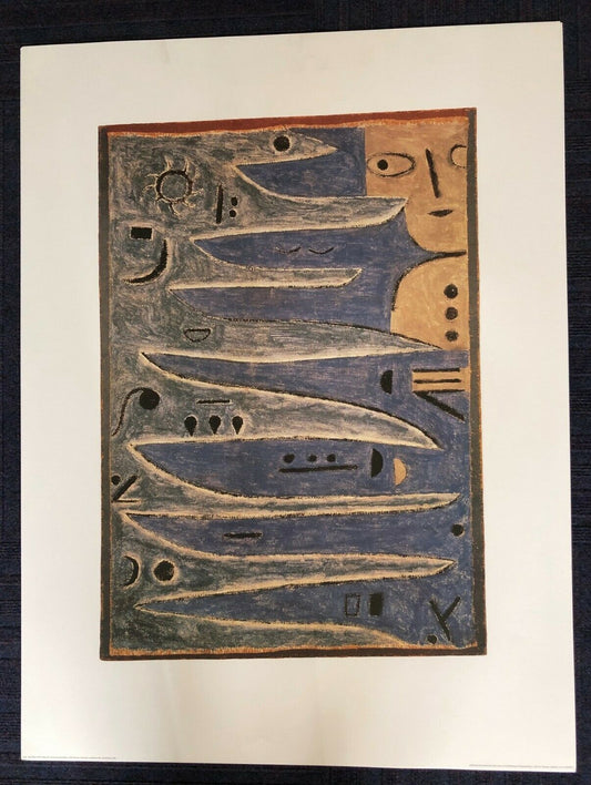 Der Graue und die Kuste by Paul Klee (60cm x 79.5cm)