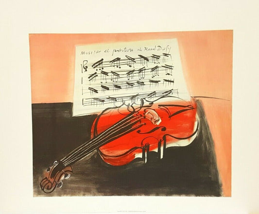 Le Violon Rouge by Raoul Dufy (Museum Print, 70cm x 50cm)