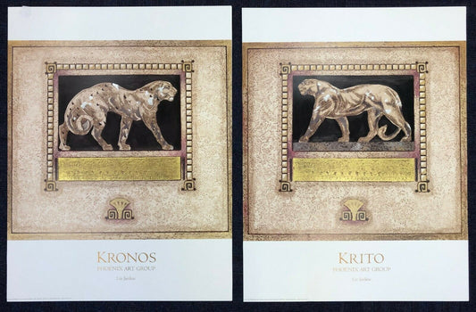 Kronos and Krito by Liz Jardine (Set of 2, 42.5cm x 56cm)