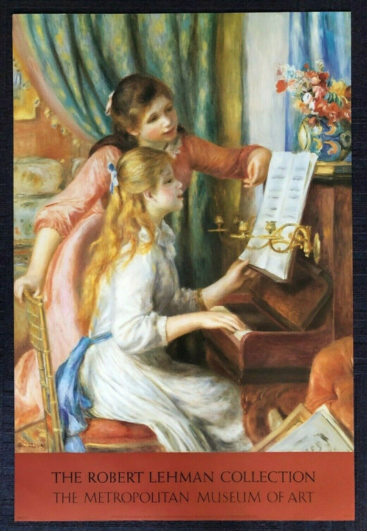 Two Young Girls at the Piano by Pierre Auguste-Renoir