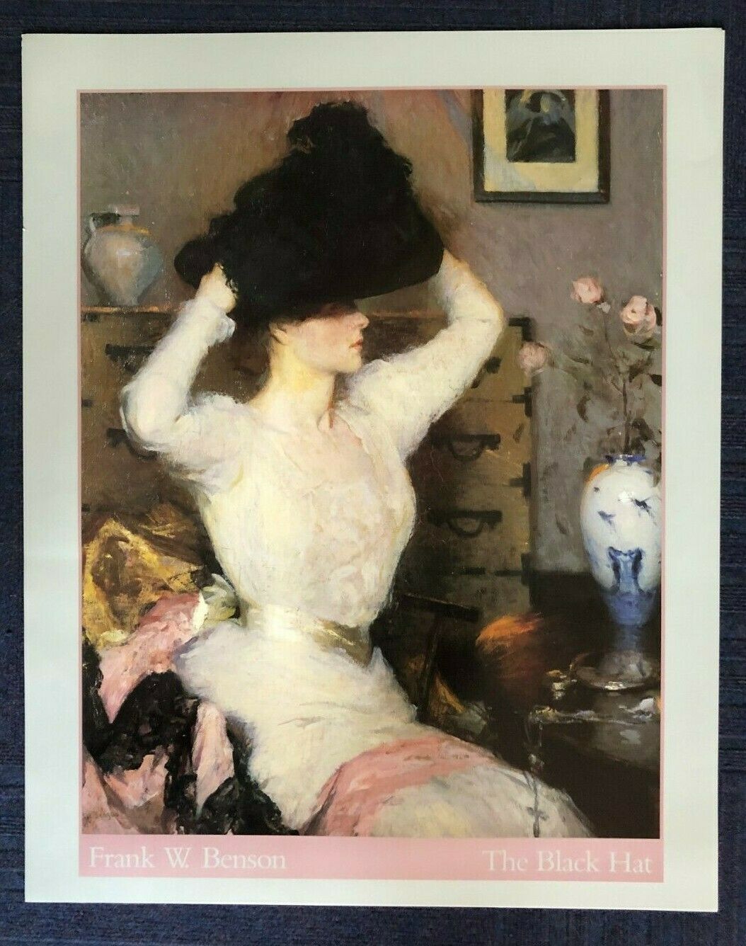 The Black Hat by Frank W. Benson (61cm x 77cm)