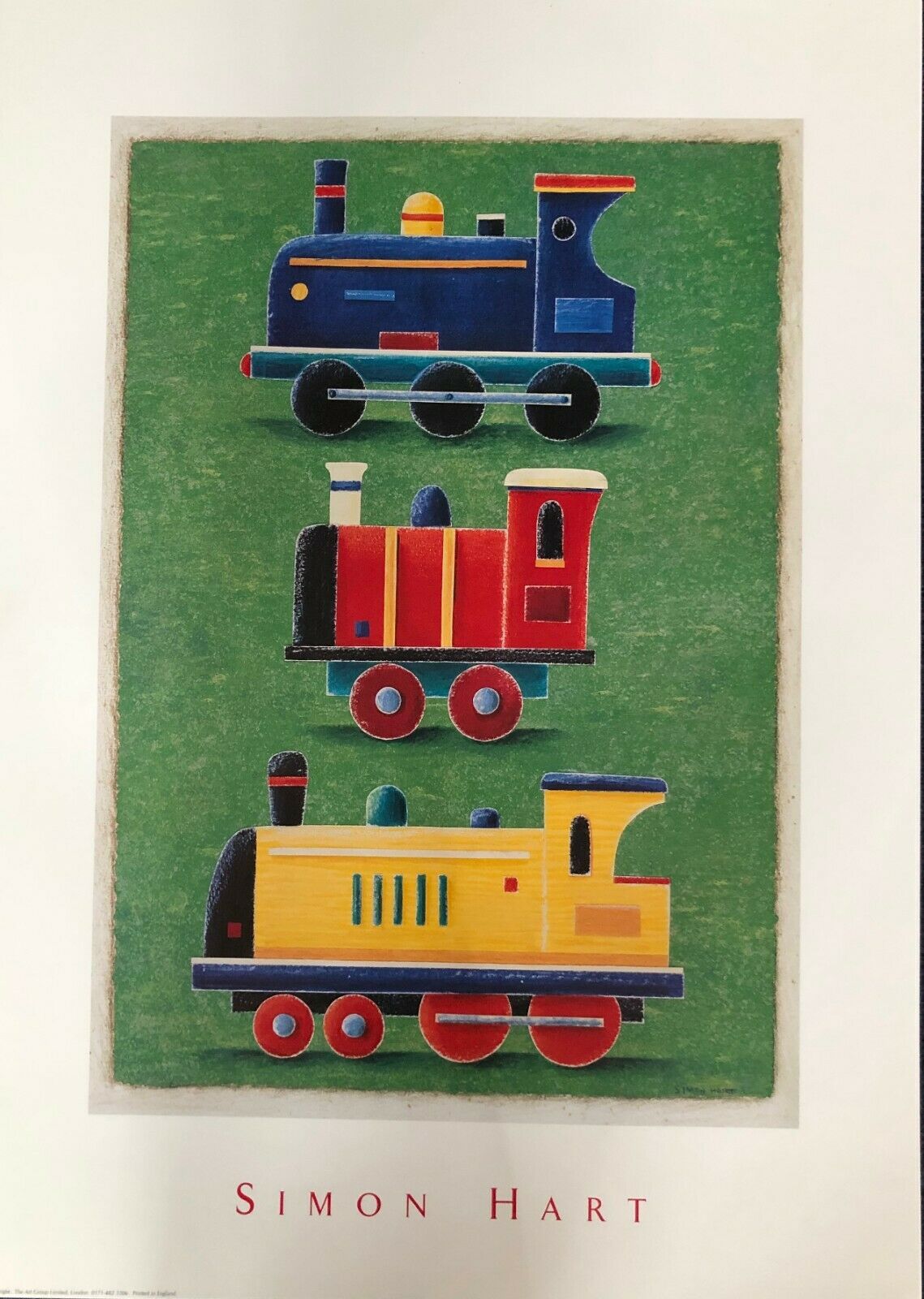 Three Trains by Simon Hart (50cm x 70cm)