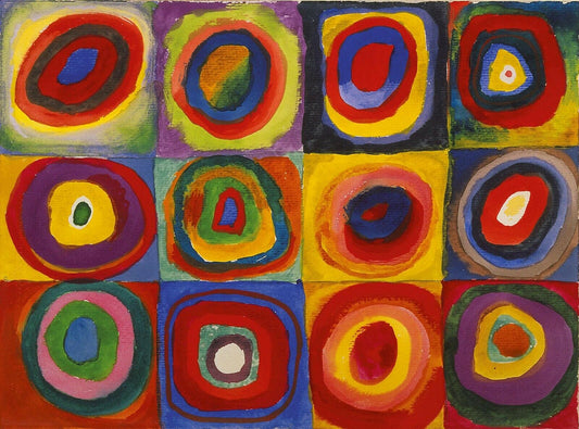 Concentric Circles by Wasilly Kandinsky (80cm x 61cm)