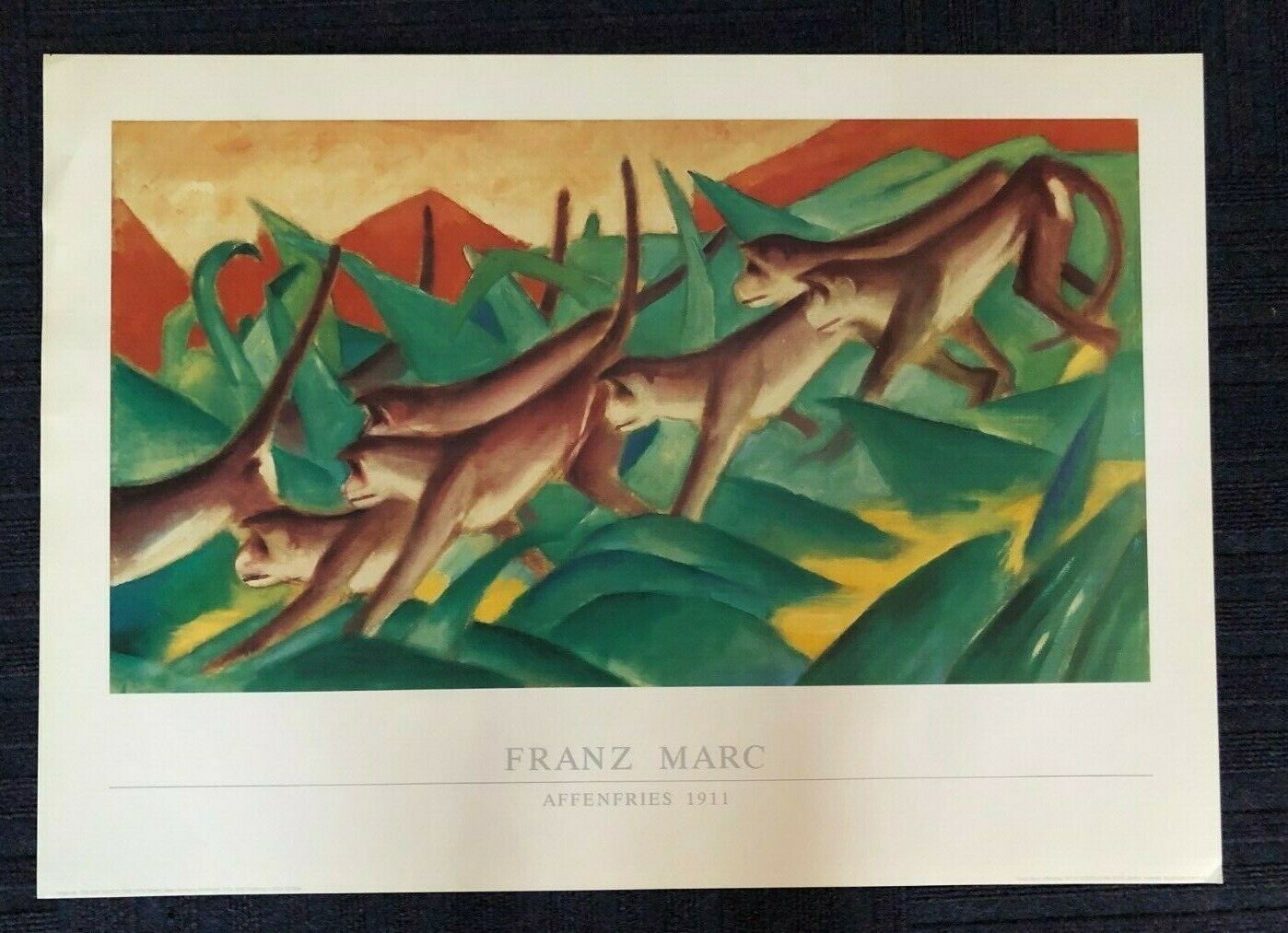 Aefenfries, 1911 by Franz Marc (70cm x 50cm)