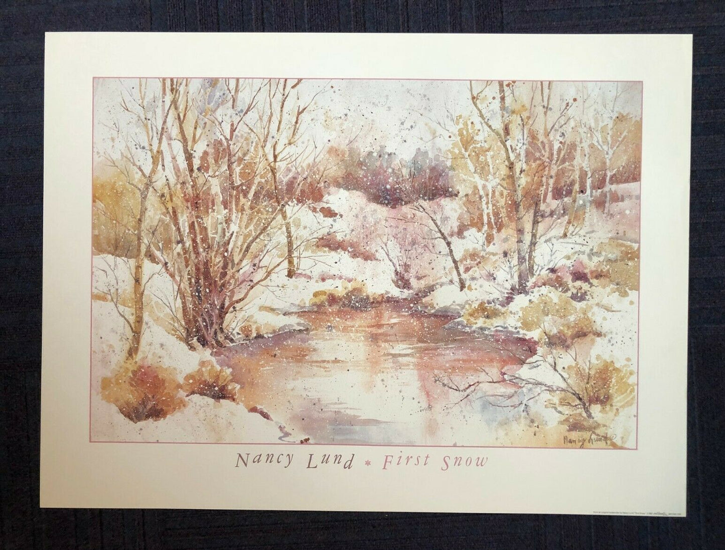 First Snow by Nancy Lund (Colour Art Print, 87.5cm x 65cm)