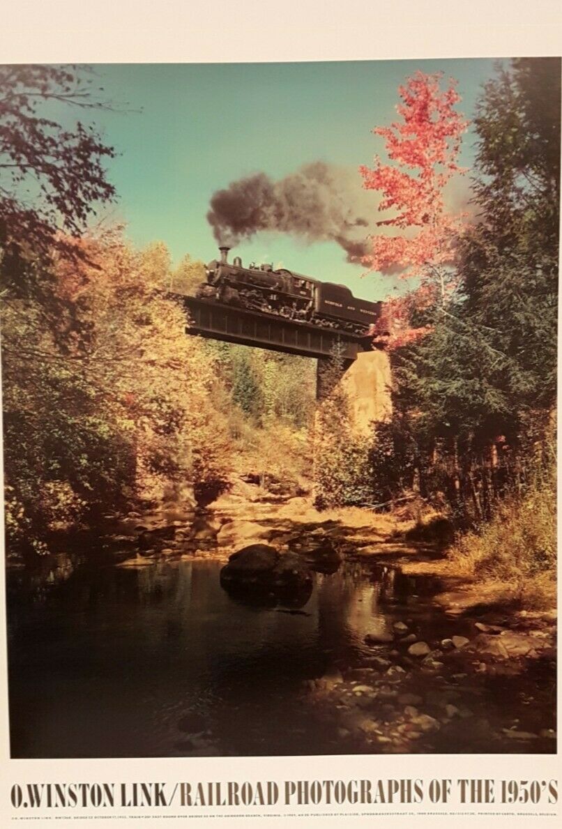 Railroad by O. Winston Link (Vintage Colour Photography, 60cm x 80cm)