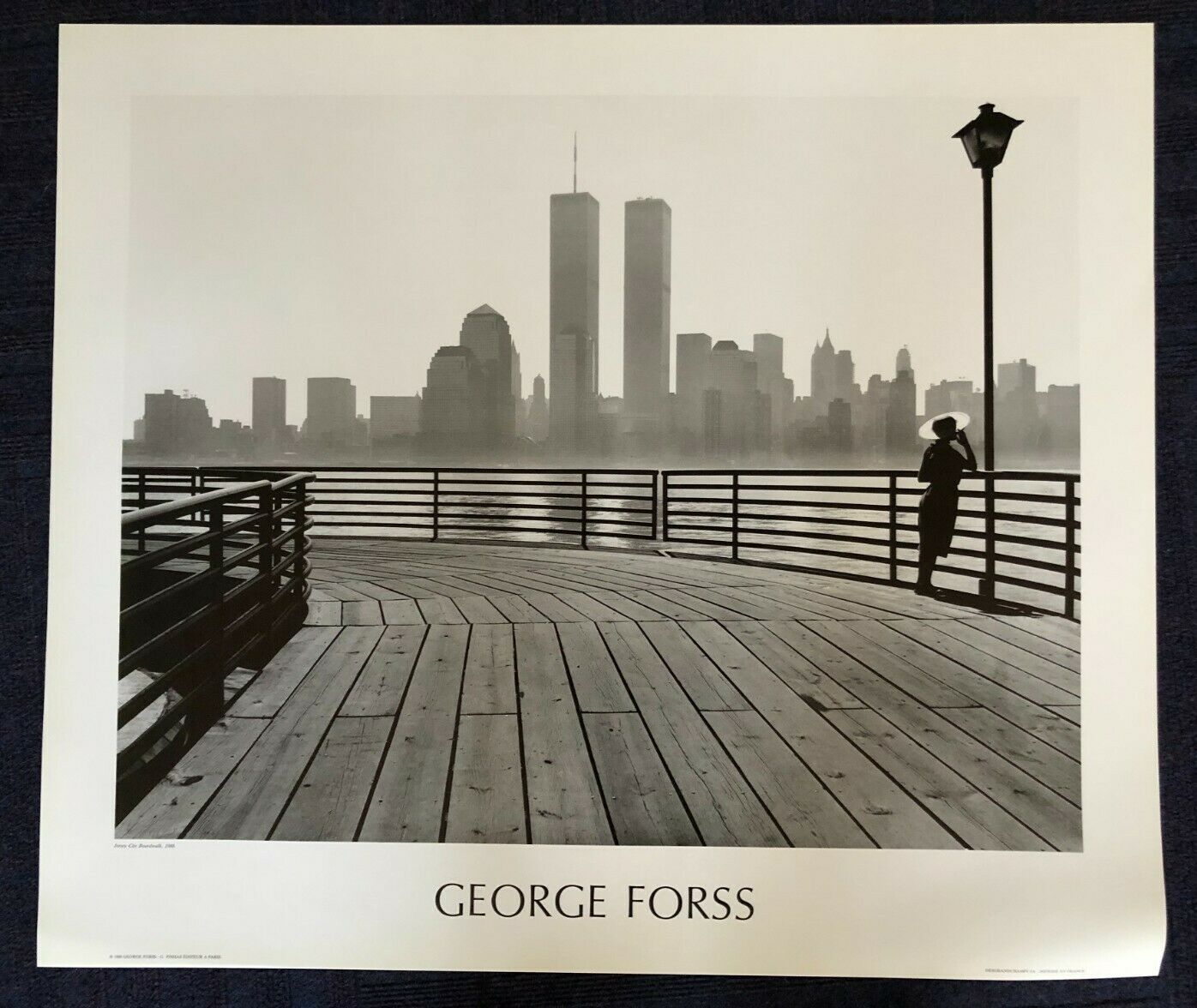 Jersey City Broadwalk, 1988 by George Forss (70cm x 60cm)