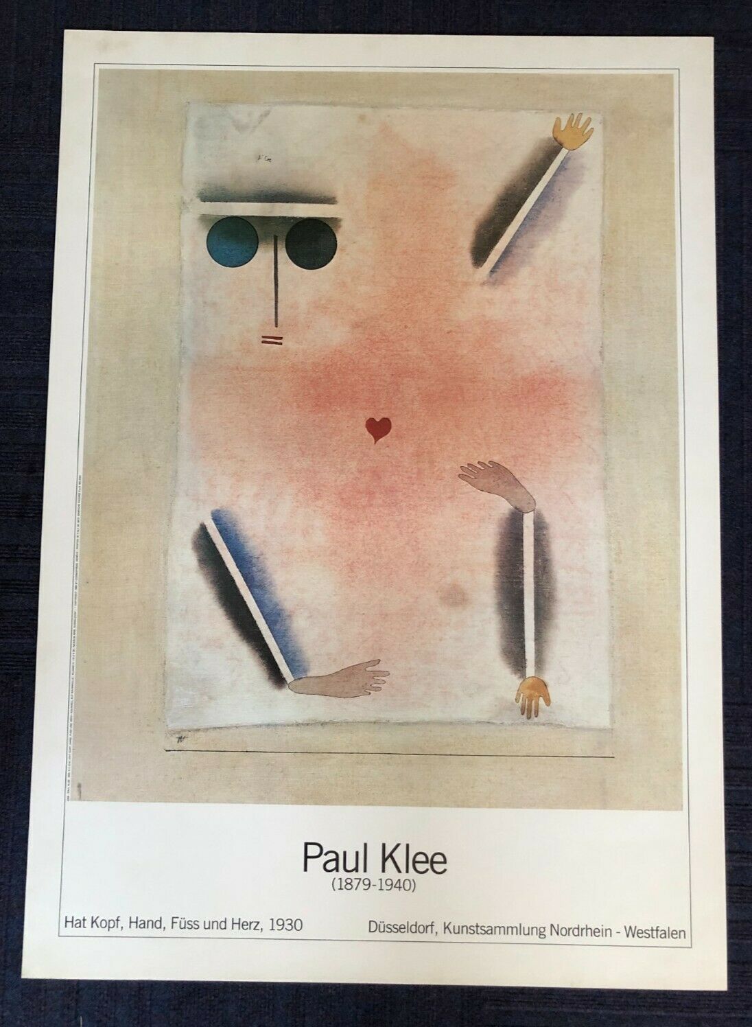 Hat Kopf, Hand, Fuss und Herz, 1930 by Paul Klee (61cm x 86.5cm)