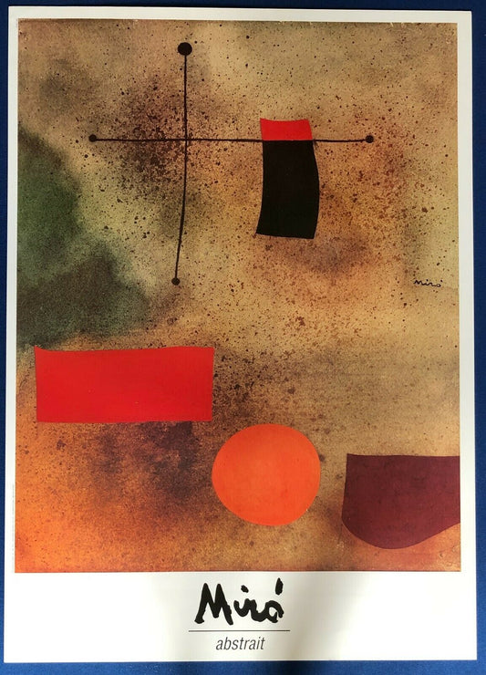 Abstrait, 1989 by Joan Miro (100cm x 140cm)