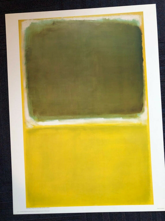 Green, White and Yellow and Yellow by Mark Rothko (Museum Print, 60cm x 80cm)