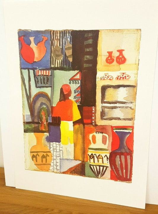 RARE MUSEUM PRINT: Journey to Tunis, Belgium 2003 by August Macke (50cm x 70cm)