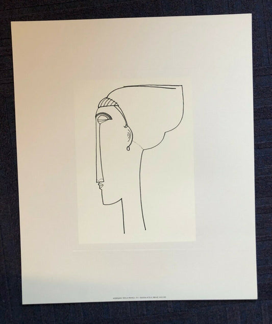 Testa di Profilo by Amadeo Modigliani (Museum Print, 50cm x 60cm)