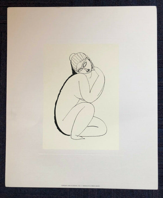 Nudo Accosciato by Amadeo Modigliani (Museum Print, 50cm x 60cm)