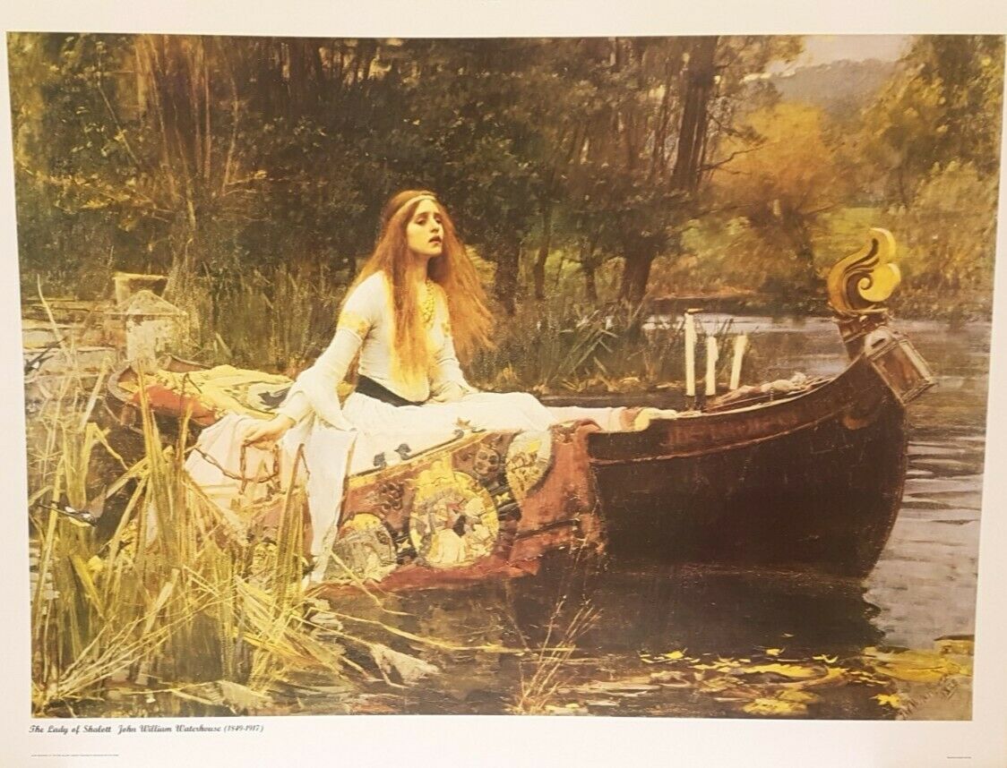 The Lady of Shalott by John Williams Waterhouse (Art Print, 80cm x 60cm)