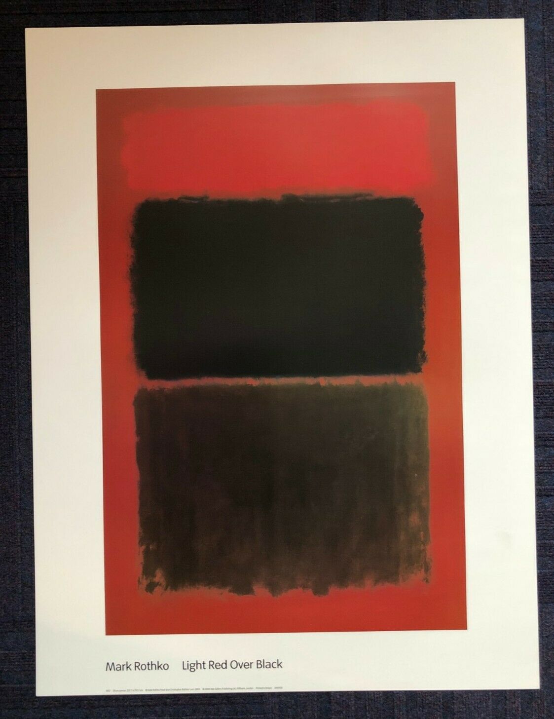 Light Red Over Black by Mark Rothko (Museum Print, 60cm x 80cm)