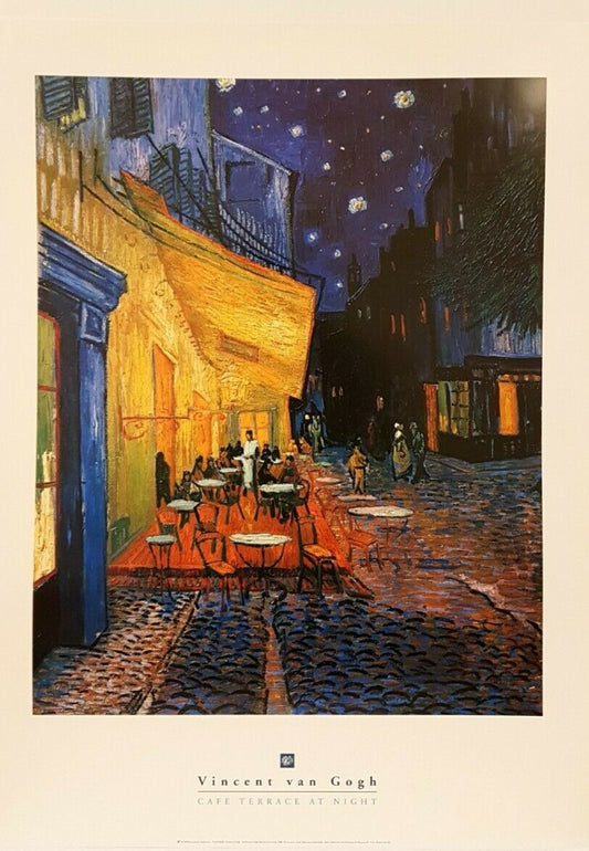 Cafe Terrace at Night by Vincent Van Gogh (Colour Print, 94cm x 72.5cm)