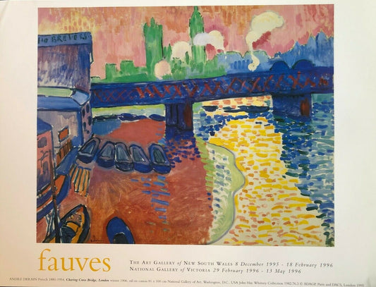 Charing Cross Bridge, London, Winter 1906 by Andre Derain (90cm x 69cm)