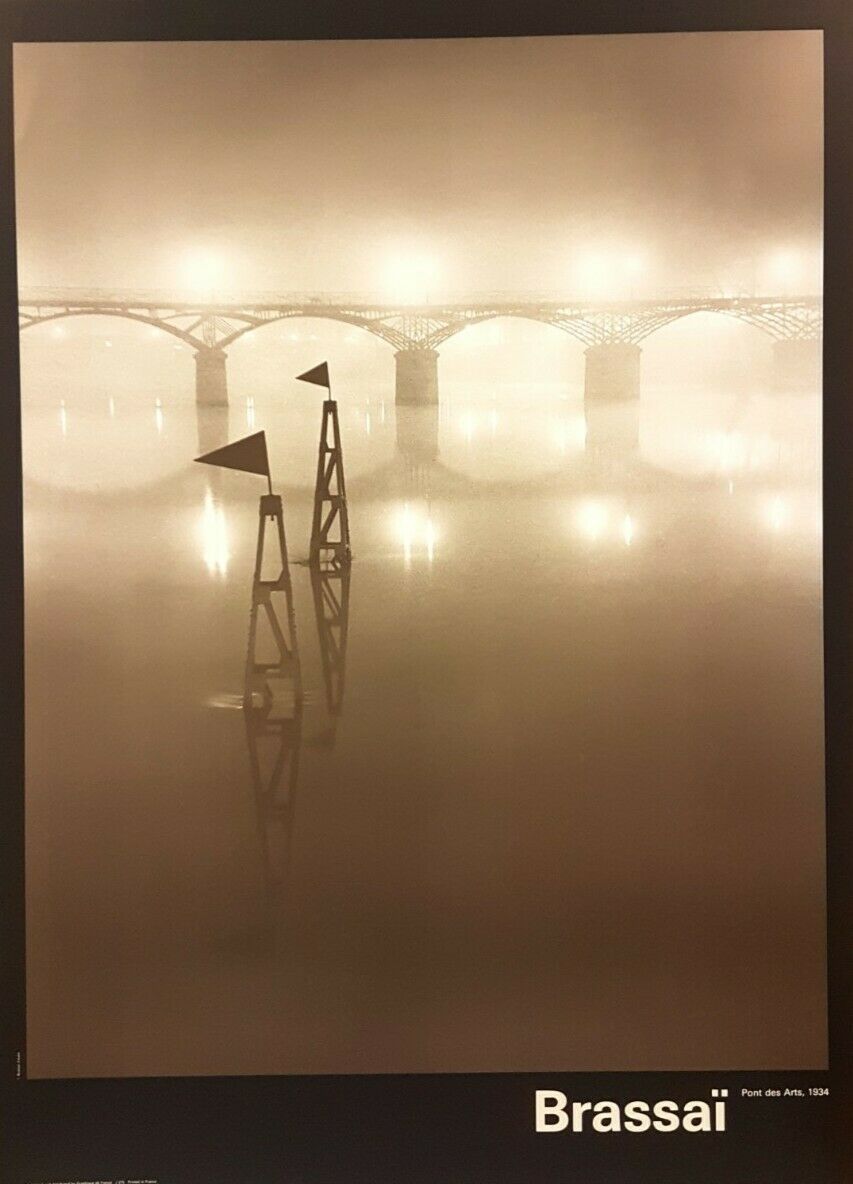 Pont des Arts, 1934 by Brassai (Black & White Photography, 65cm x 90cm)