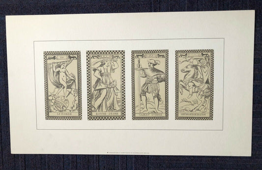 Paris Tarot Pack (Vintage Print, 61cm x 35.5cm, Artist Unknown)