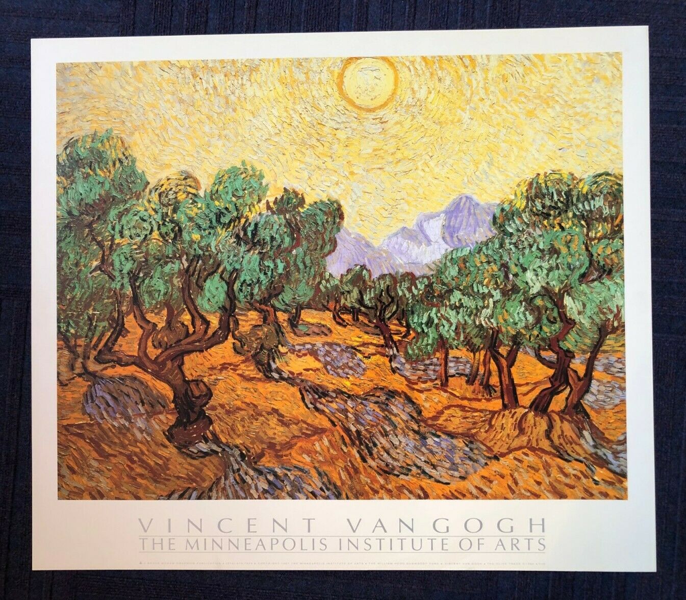 The Olive Trees by Vincent Van Gogh (Colour Print, 76cm x 66cm)