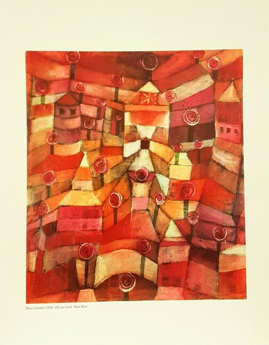 Rose Garden by Paul Klee (Museum Colour Print, 60cm x 80cm)