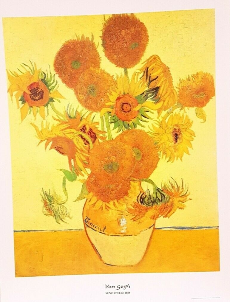 Sunflowers by Vincent Van Gogh (Colour Print, 61cm x 81cm)